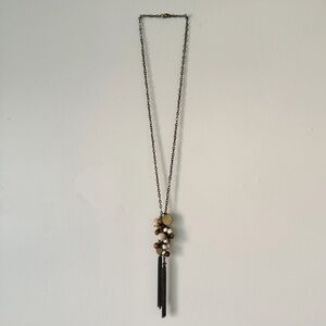 Anthropologie Beaded Tassel Necklace